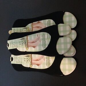 3-Pack Black Silicone Non-Slip Socks